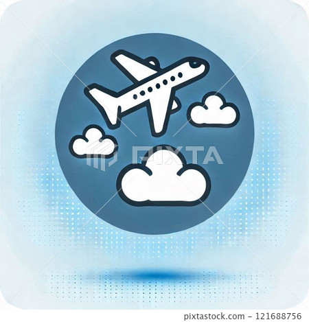 Illustration of an airplane 121688756