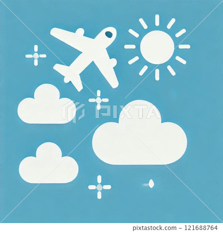 Illustration of an airplane 121688764