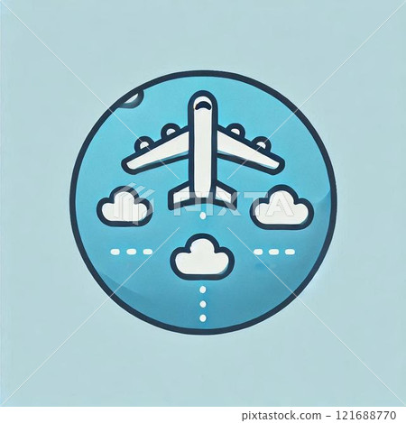 Illustration of an airplane 121688770