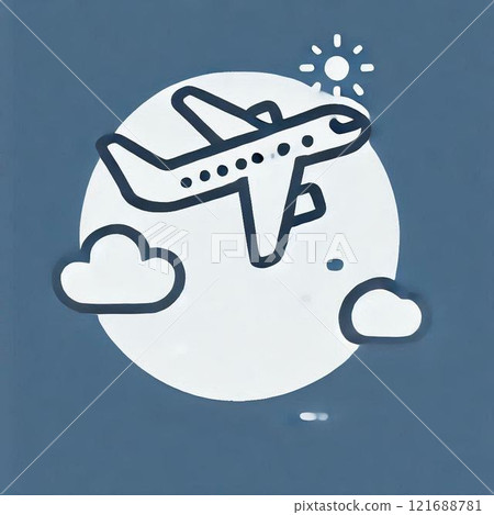 一架飛機的插圖 121688781