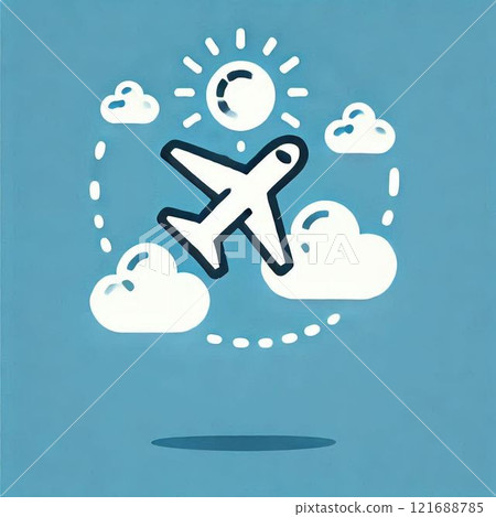 一架飛機的插圖 121688785