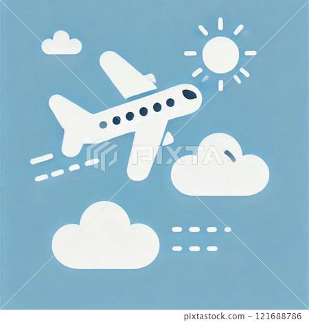 一架飛機的插圖 121688786