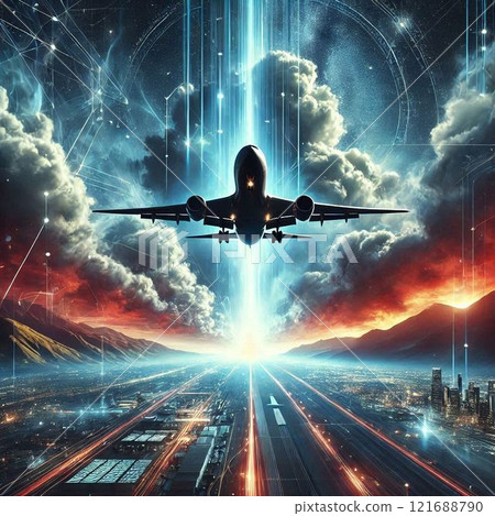 一架飛機的插圖 121688790