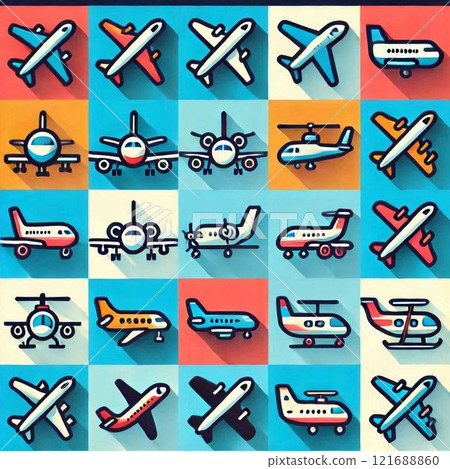 Illustration of an airplane 121688860