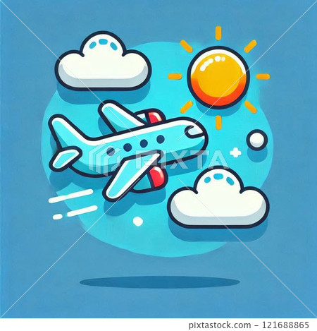 一架飛機的插圖 121688865