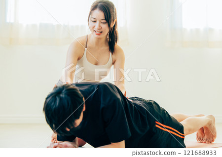 Personal trainer Male and female Personal trainer Male and female 121688933