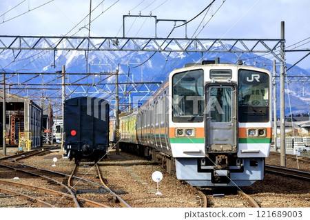 Sangi 鐵路，Hoho 車站停放的一組車輛 121689003