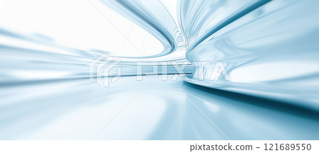 Soft curves flow seamlessly in a bright, airy environment, creating an ethereal and tranquil feeling. The light reflects off the surfaces, enhancing the fluidity. Soft curves flow seamlessly in a bright, airy environment, creating an ethereal and tranquil feeling. The light reflects off the surfaces, enhancing the fluidity. 121689550