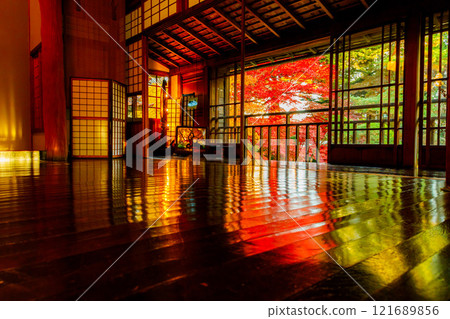 Autumn leaves at Nanshoso (floor maple) Autumn leaves at Nanshoso (floor maple) 121689856