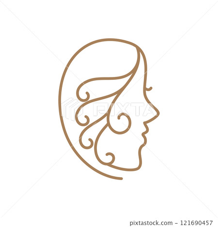 beauty women face logo icon beauty women face logo icon 121690457