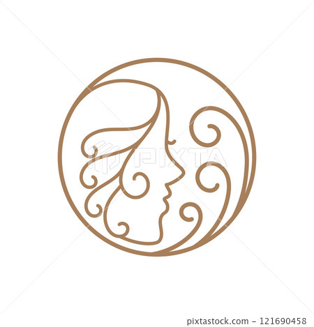beauty women face logo icon 121690458
