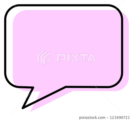 Illustration of speech bubbles for writing manga lines and phrases 121690721