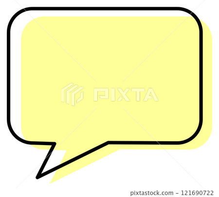 Illustration of speech bubbles for writing manga lines and phrases 121690722