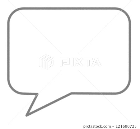 Illustration of speech bubbles for writing manga lines and phrases 121690723