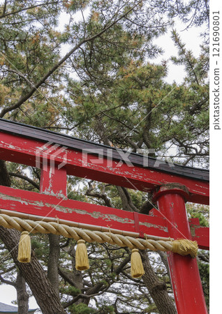 青森津輕高山稻荷神社參拜大廳鳥居 121690801