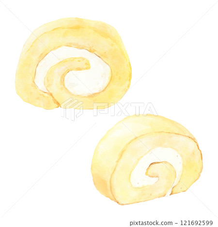 捲餅水彩斷面插畫集(素色) 捲餅水彩斷面插畫集(素色) 121692599
