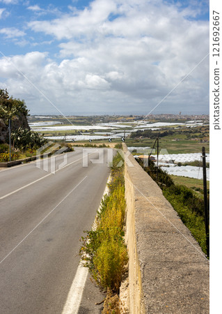 Industrial part of the island Sicily, Italy 121692667