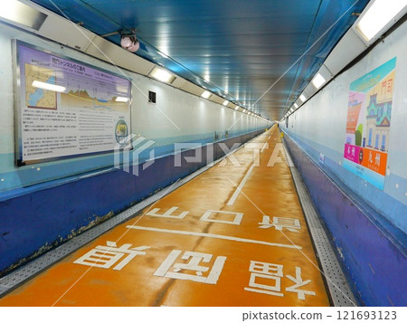 山口縣下關市關門隧道、縣界風景 121693123