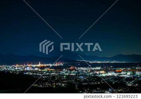 Night view from Nihon-daira, Shizuoka Prefecture 121693223