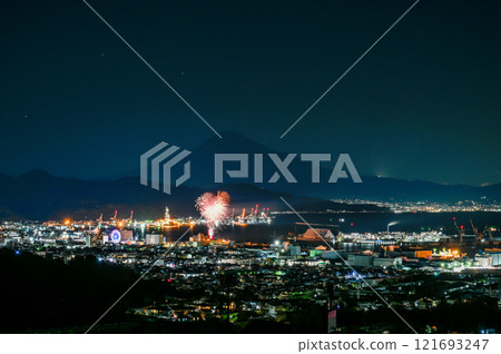 Night view from Nihon-daira, Shizuoka Prefecture 121693247
