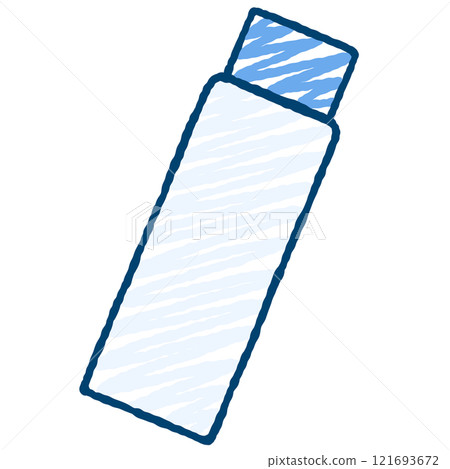 一個簡單的瓶子的插圖 121693672