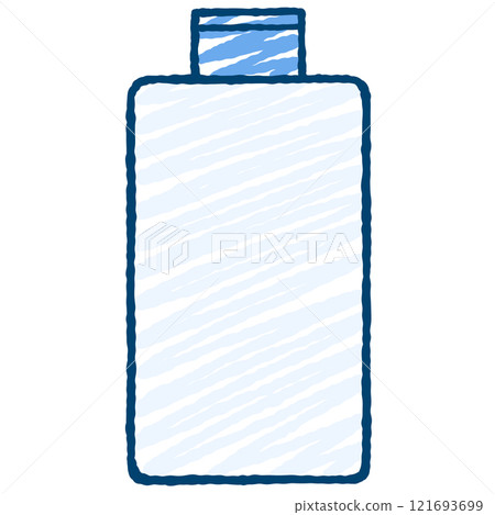 一個簡單的瓶子的插圖 121693699