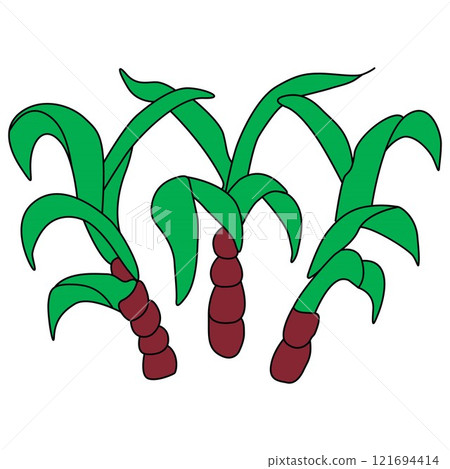 sugar cane Fiji element flag national material design 121694414