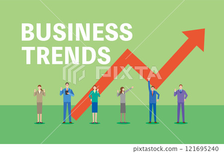 Business trend image illustration Business trend image illustration 121695240