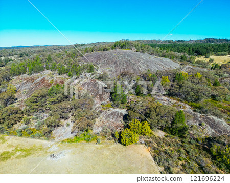 Flat Rock Landscape in Beechworth Australia 121696224