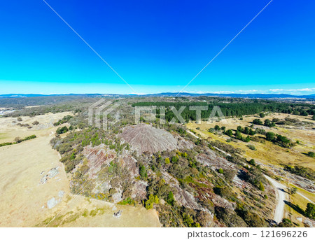 Flat Rock Landscape in Beechworth Australia Flat Rock Landscape in Beechworth Australia 121696226