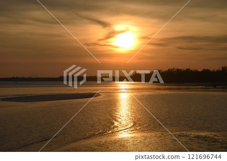 landscape of sea on sunset at Son beach travel location in Thailand landscape of sea on sunset at Son beach travel location in Thailand 121696744