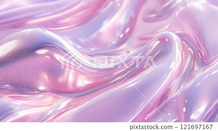 Holographic liquid blurred waves abstract background. Generative AI Holographic liquid blurred waves abstract background. Generative AI 121697167