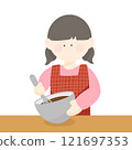 情人節那天女孩做糖果 121697353