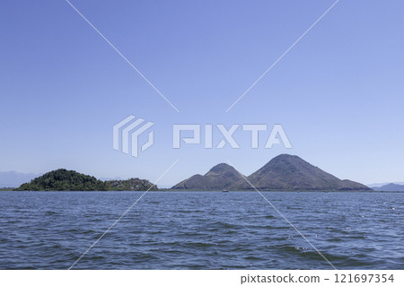 Montenegro, Skadar Lake National Park and its nature reserve. 121697354