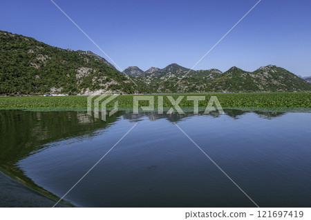 Montenegro, Skadar Lake National Park and its nature reserve. Montenegro, Skadar Lake National Park and its nature reserve. 121697419