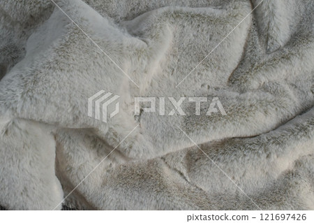 灰色蓬鬆材料背景水平 灰色蓬鬆材料背景水平 121697426