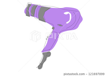 紫色吹風機 121697899