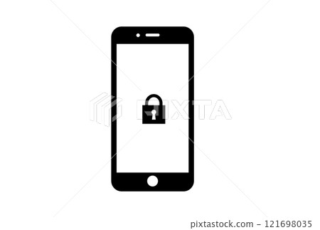 Smartphone lock screen icon Smartphone lock screen icon 121698035