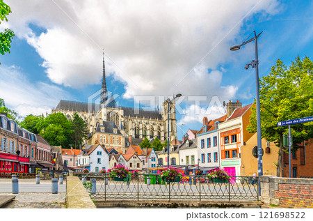 Amiens old town historical centre, Hauts-de-France Region, France 121698522
