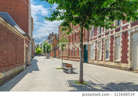 Amiens old town historical centre, Hauts-de-France Region, France 121698534