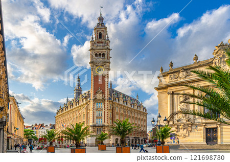 Lille old town historical centre, Hauts-de-France Region, France 121698780