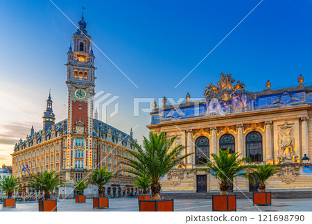 Lille old town historical centre, Hauts-de-France Region, France 121698790