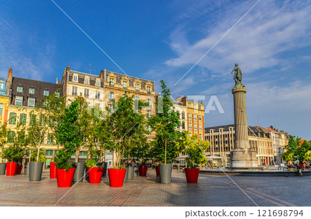 Lille old town historical centre, Hauts-de-France Region, France 121698794