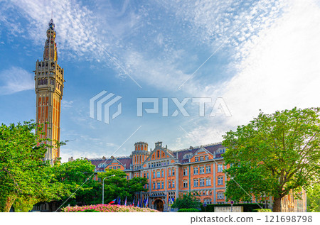 Lille old town historical centre, Hauts-de-France Region, France 121698798