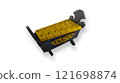 Miniature Indonesian Javanese Traditional Gamelan Music Instruments in White Isolated Background 121698874