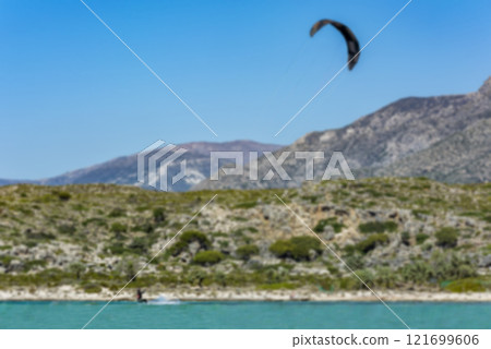 Sports theme in a creative story with a blurry surface image 121699606