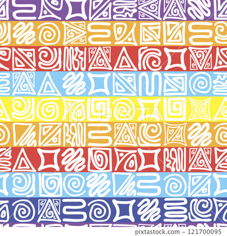 multicolored zentangle pattern on a multicolored background 121700095