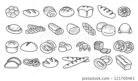 Bakery products icons 121700461