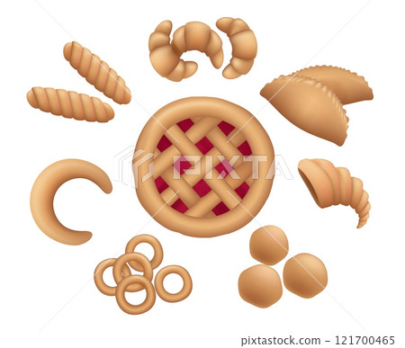 3D bakery products 3D bakery products 121700465