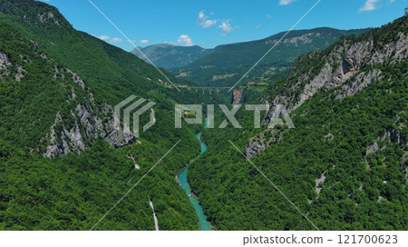 Tara River canyon and mountains Tara River canyon and mountains 121700623